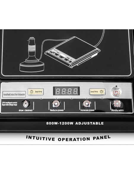 Sellador por Inducción KZU GLF-500F 800-1200W Pantalla Digital