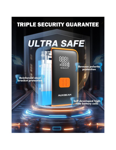 Arrancador de Salto Auxbeam AJ3500 con Compresor 3500A