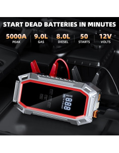 Arrancador de Salto DECHANIE JN-088D 5000A con Compresor 160PSI 2