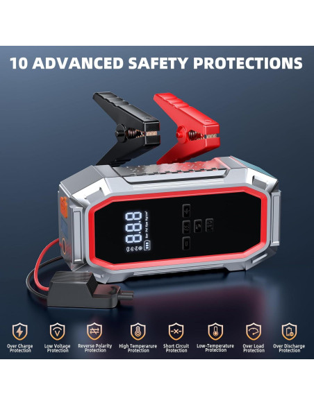 Arrancador de Salto DECHANIE JN-088D 5000A con Compresor 160PSI