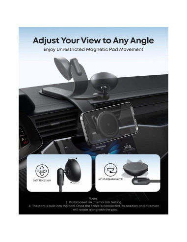 Cargador Inalámbrico Magnético para Auto Anker Nano 15W