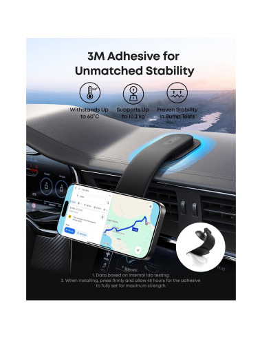 Cargador Inalámbrico Magnético para Auto Anker Nano 15W