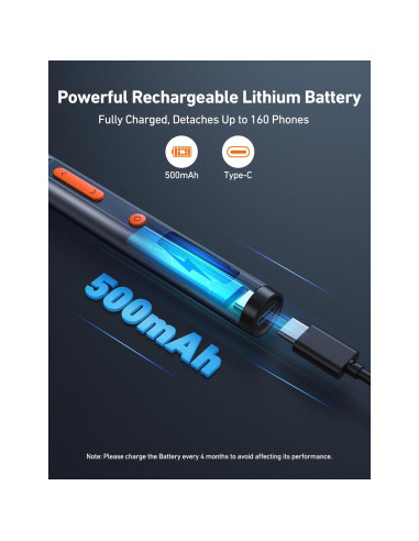 Destornillador Eléctrico Mini AstroAI ES60 3.7V 63-en-1 y Medidor de Presión