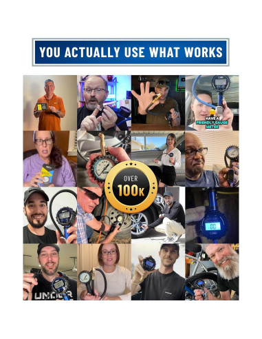 Medidor de Presión de Neumáticos Digital GERCHWAY 200 PSI