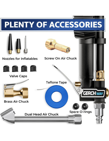 Medidor de Presión de Neumáticos Digital GERCHWAY 200 PSI