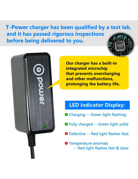 Cargador T-Power 20V para Inflador AstroAI Compresor de Aire