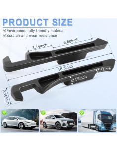 Relleno Espacio Asientos Coche GaRhomxy 2 Piezas Antideslizante 2