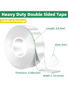 Cinta Doble Cara YMHB Alta Resistencia 5.97 m 3 cm 2