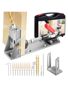 Kit de Plantilla de Agujeros de Pocket Aiwons - Metal, 2 Brocas