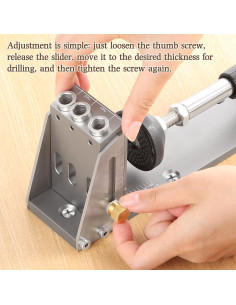 Kit de Plantilla de Agujeros de Pocket Aiwons - Metal, 2 Brocas 2