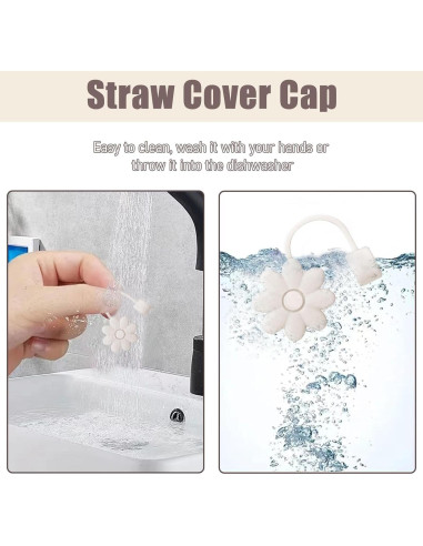 Cubiertas de Pajitas SEMATA para Tazas Stanley 30/40 Oz 4PCS