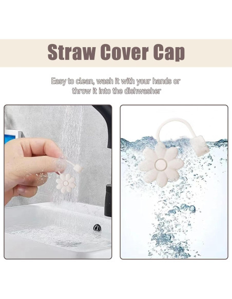 Cubiertas de Pajitas SEMATA para Tazas Stanley 30/40 Oz 4PCS