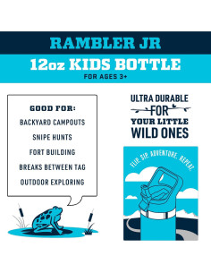 Botella Infantil YETI Rambler Jr. 354 ml con Tapa Popote 2