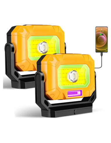 Luz de Trabajo LED Recargable Keadeso 1500LM Magnética 4000mAh