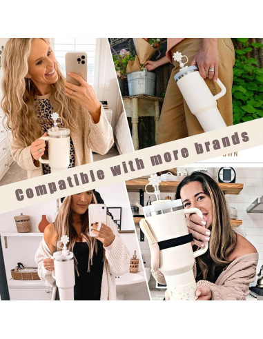 Cubiertas de Pajitas SEMATA para Tazas Stanley 30/40 Oz 4PCS