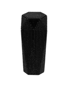 Basurero de Coche iplusmile con Tapa y Rhinestones Negro