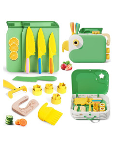 Juego de cuchillos de cocina Montessori Hilsoeet para niños