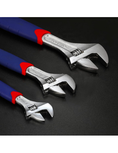 Conjunto de Llaves Ajustables WORKPRO 3 Piezas 160-250mm
