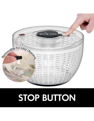 Centrifugadora de ensaladas Sonrisa Mamá 6.3 Qt blanca