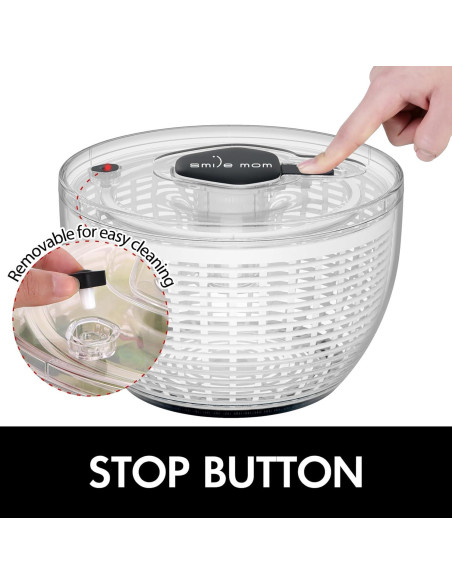 Centrifugadora de ensaladas Sonrisa Mamá 6.3 Qt blanca