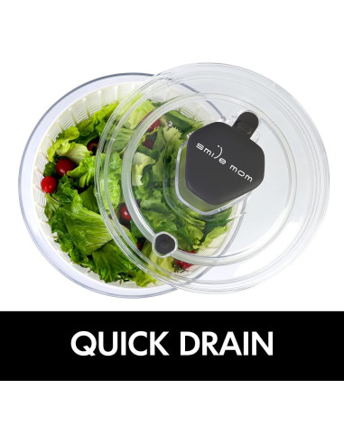 Centrifugadora de ensaladas Sonrisa Mamá 6.3 Qt blanca