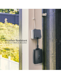 Enchufe Inteligente Wi-Fi Brightech 2 Tomas Exterior 1200W 2