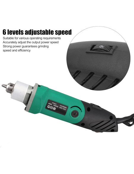 Hilitand Kit de Herramientas Rotativas 500W Velocidad Ajustable