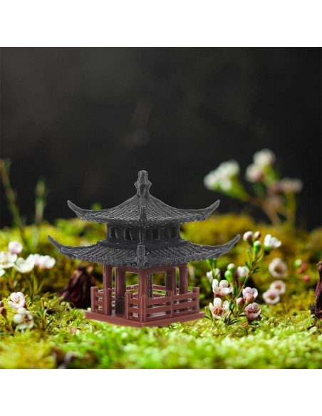 Estatua Mini Pagoda Milisten 6.3cm Decoración Jardín Zen