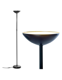 Lámpara de pie LED Brightech SkyLite, regulable 24W, negra