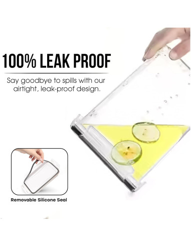 Set 20 Contenedores Herméticos Pluma Blanca 34.2L BPA Free