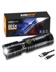 Linterna LED DARKBEAM 950000LM Recargable USB-C 5 Modos