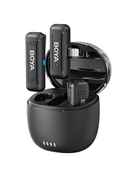 Micrófono Inalámbrico BOYA BY-WM3T-D2 para iPhone, 30h Batería