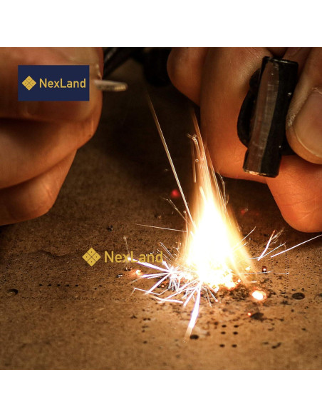 Collar de Inicio de Fuego NexLand Cerámica con Cordón de Cuero