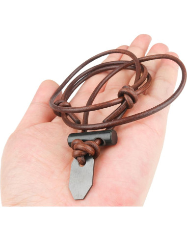 Collar de Inicio de Fuego NexLand Cerámica con Cordón de Cuero