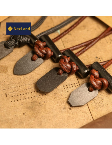 Collar de Inicio de Fuego NexLand Cerámica con Cordón de Cuero