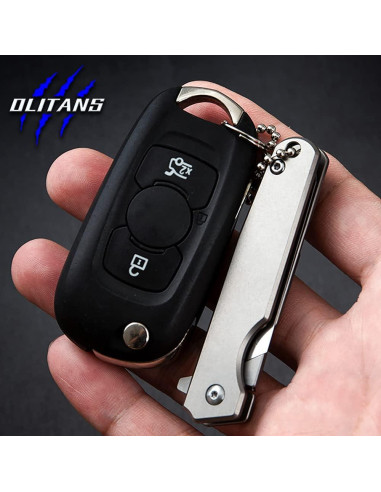 Cuchillo Plegable OLITANS T010 EDC con 10 Cuchillas Reemplazables