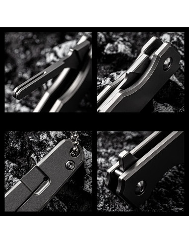 Cuchillo Plegable OLITANS T010 EDC con 10 Cuchillas Reemplazables