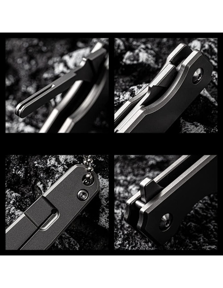 Cuchillo Plegable OLITANS T010 EDC con 10 Cuchillas Reemplazables