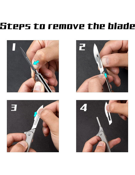 Cuchillo Plegable OLITANS T010 EDC con 10 Cuchillas Reemplazables