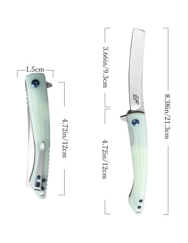 Cuchillo Plegable Eafengrow EF944 EDC Acero D2 Mango G10 21.3 cm