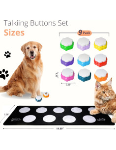 Botones de Comunicación para Perros ANLIKY - Set de 9 Grabables 2