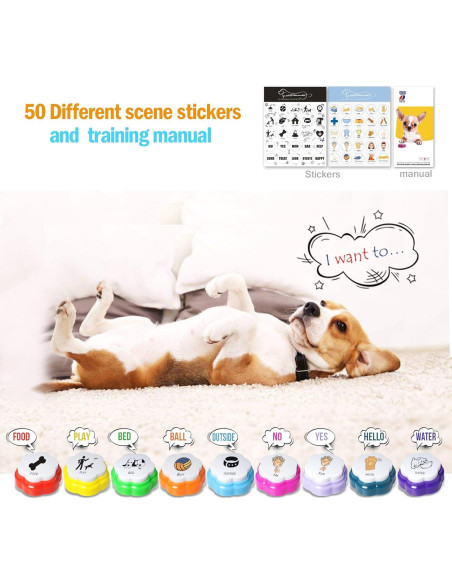 Botones de Comunicación para Perros ANLIKY - Set de 9 Grabables
