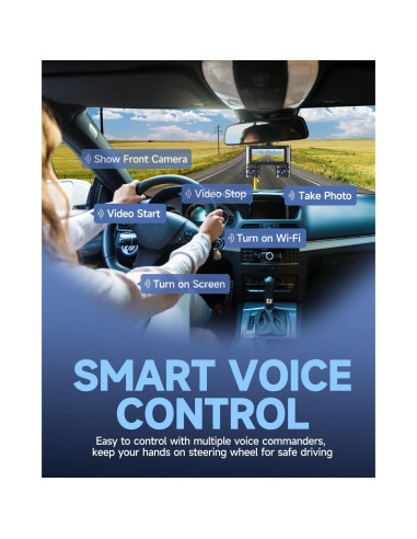 Cámara Dash 360 HUPEJOS V7 4 Canales FHD 1080p Wi-Fi 64GB