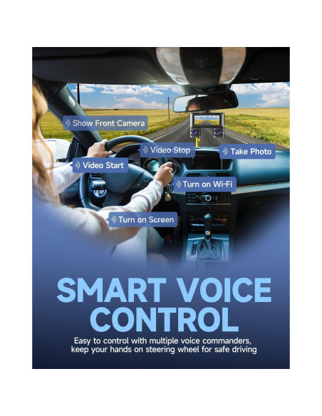 Cámara Dash 360 HUPEJOS V7 4 Canales FHD 1080p Wi-Fi 64GB