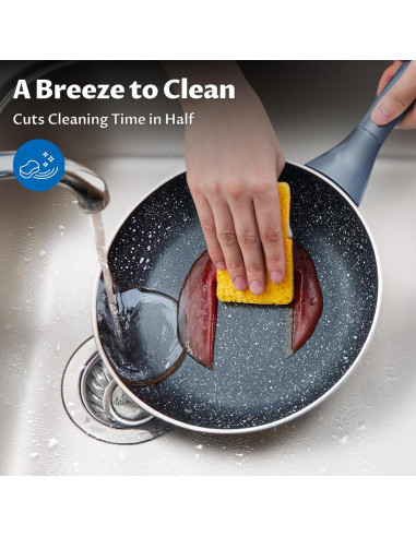 Juego de Ollas y Sartenes BEZIA 10 Piezas Antiadherentes