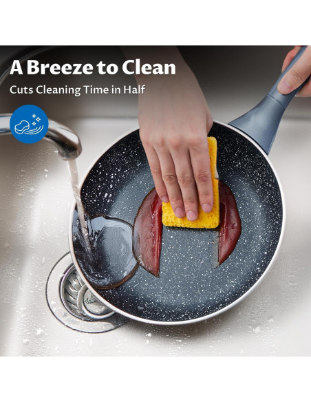 Juego de Ollas y Sartenes BEZIA 10 Piezas Antiadherentes