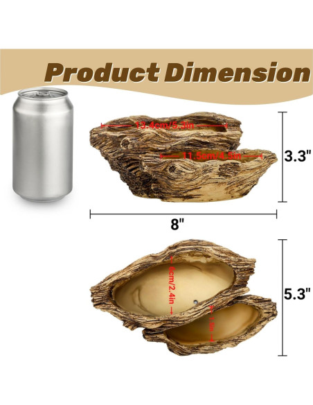 Maceta de Resina Noamus 20.3x13.5cm con Drenaje Rústica
