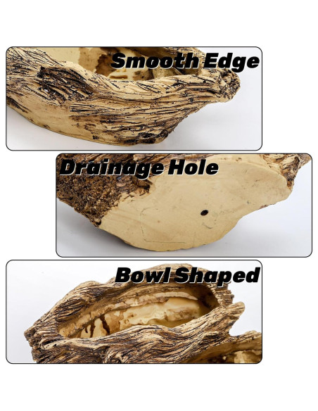 Maceta de Resina Noamus 20.3x13.5cm con Drenaje Rústica