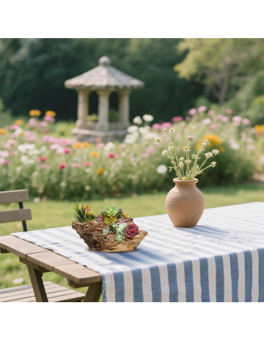 Maceta de Resina Noamus 20.3x13.5cm con Drenaje Rústica