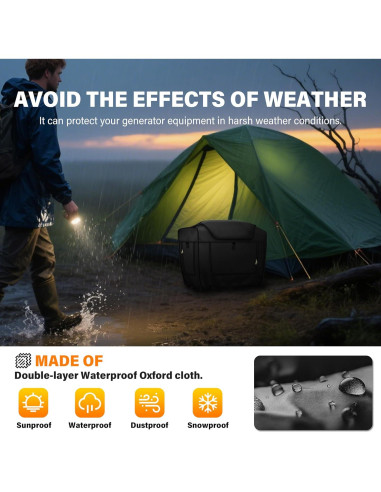 Cubierta para Generador Portátil VANIZY 55x35x44 cm Impermeable